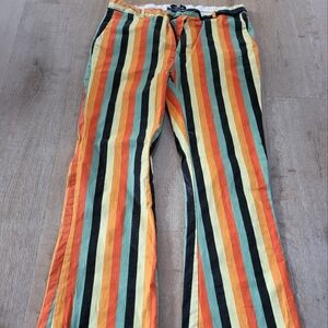 Standard Issue Striped Flare Pants Waist 32